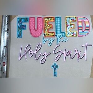 Colorful 'Fueled by the Holy Spirit' Wall Art